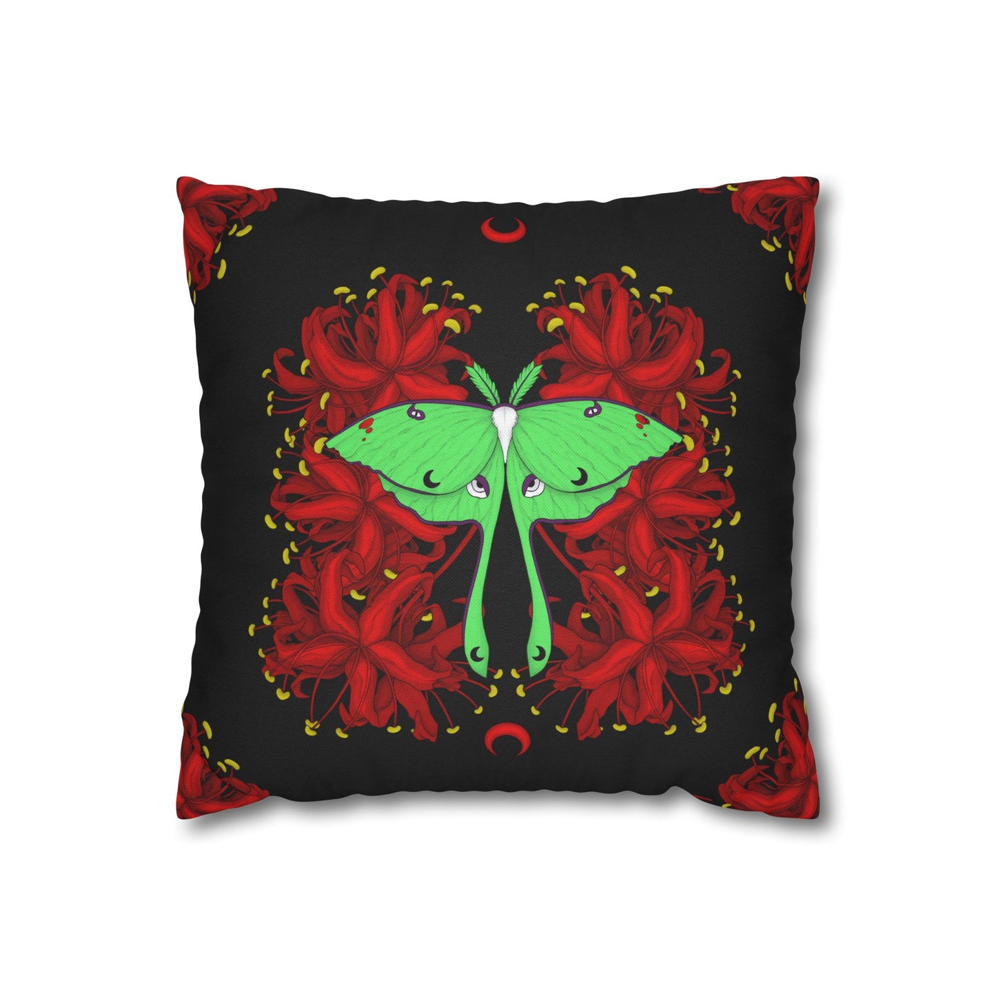 Lunar Moth Square Pillow Case