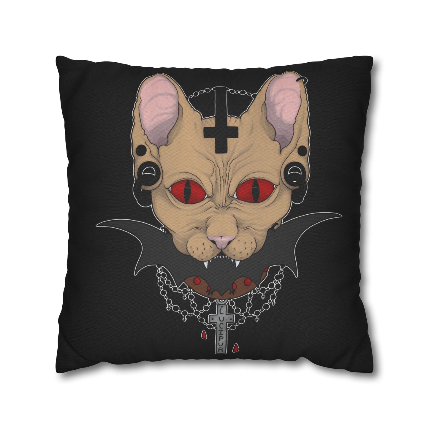 Lucipurr Square Pillow Case