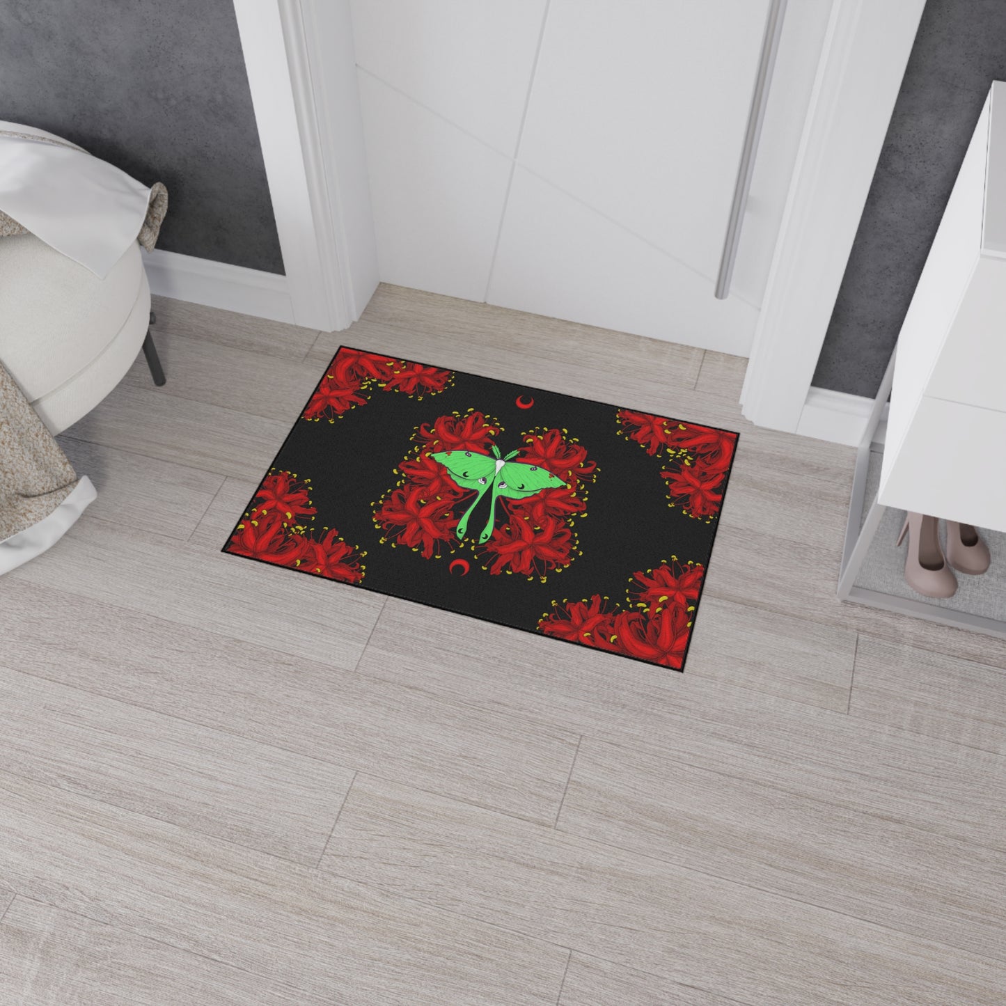 Lunar Moth Floor Mat