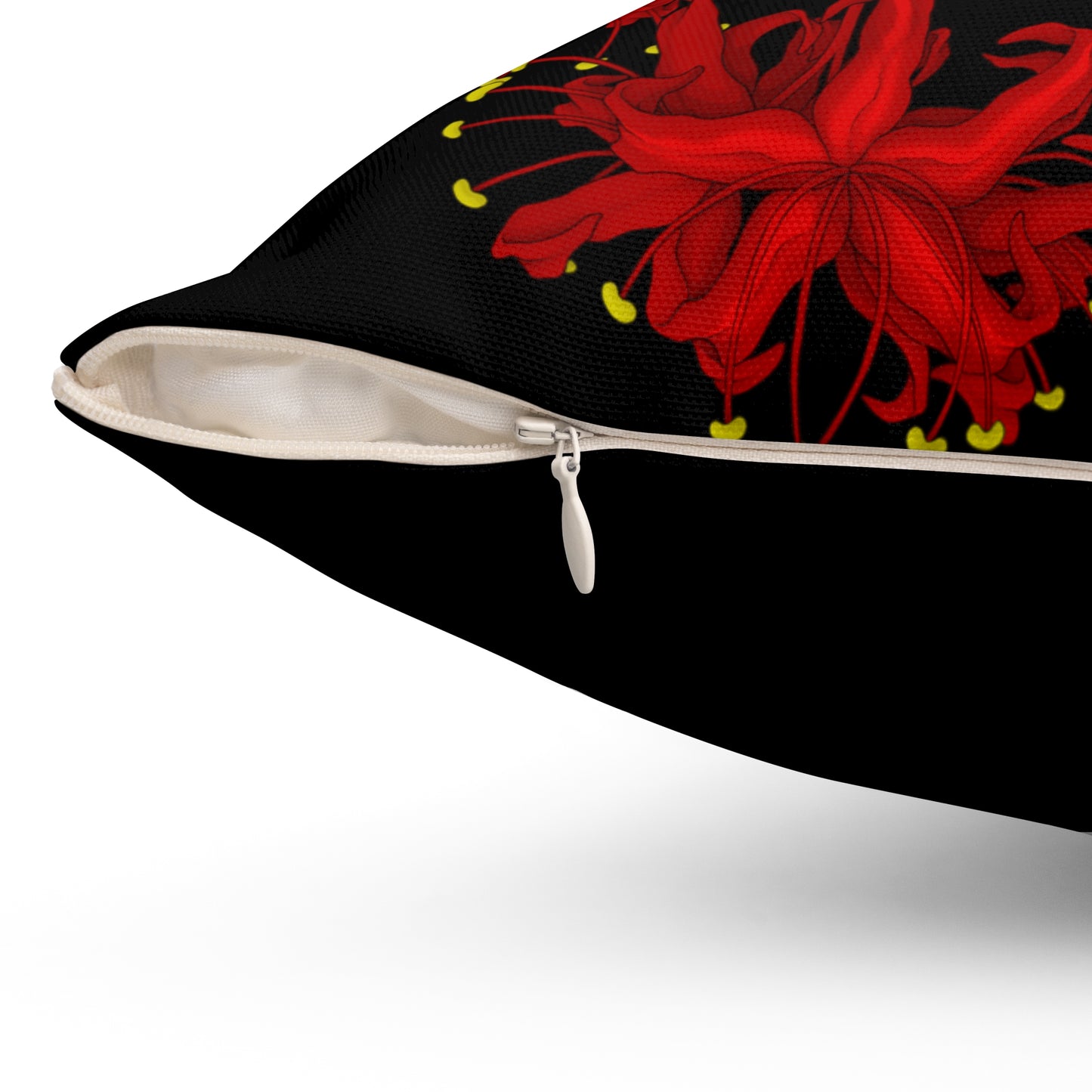 Spider Lily Square Pillow