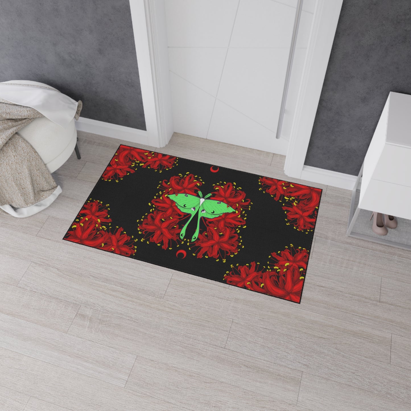 Lunar Moth Floor Mat