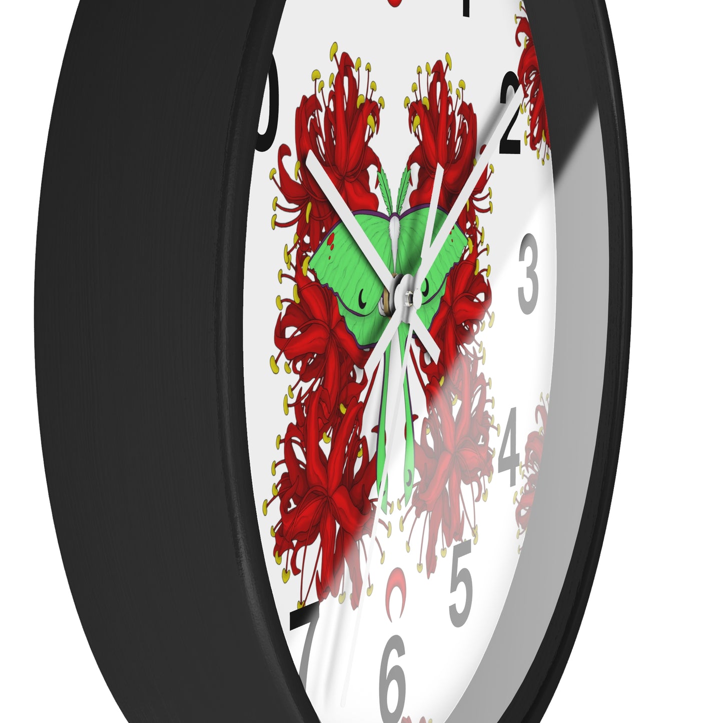 Lunar Moth Wall Clock