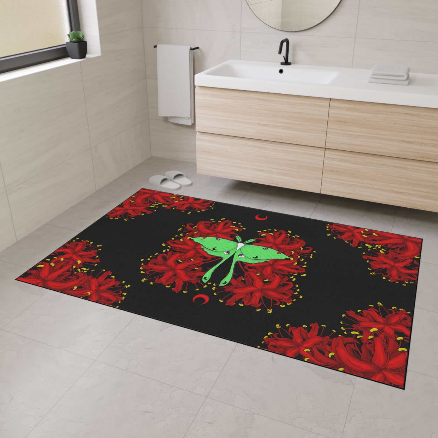 Lunar Moth Floor Mat