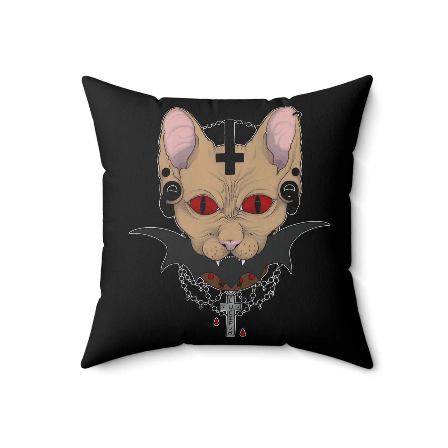 Lucipurr Square Pillow