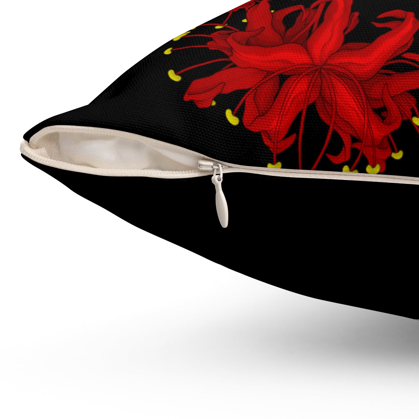 Spider Lily Square Pillow