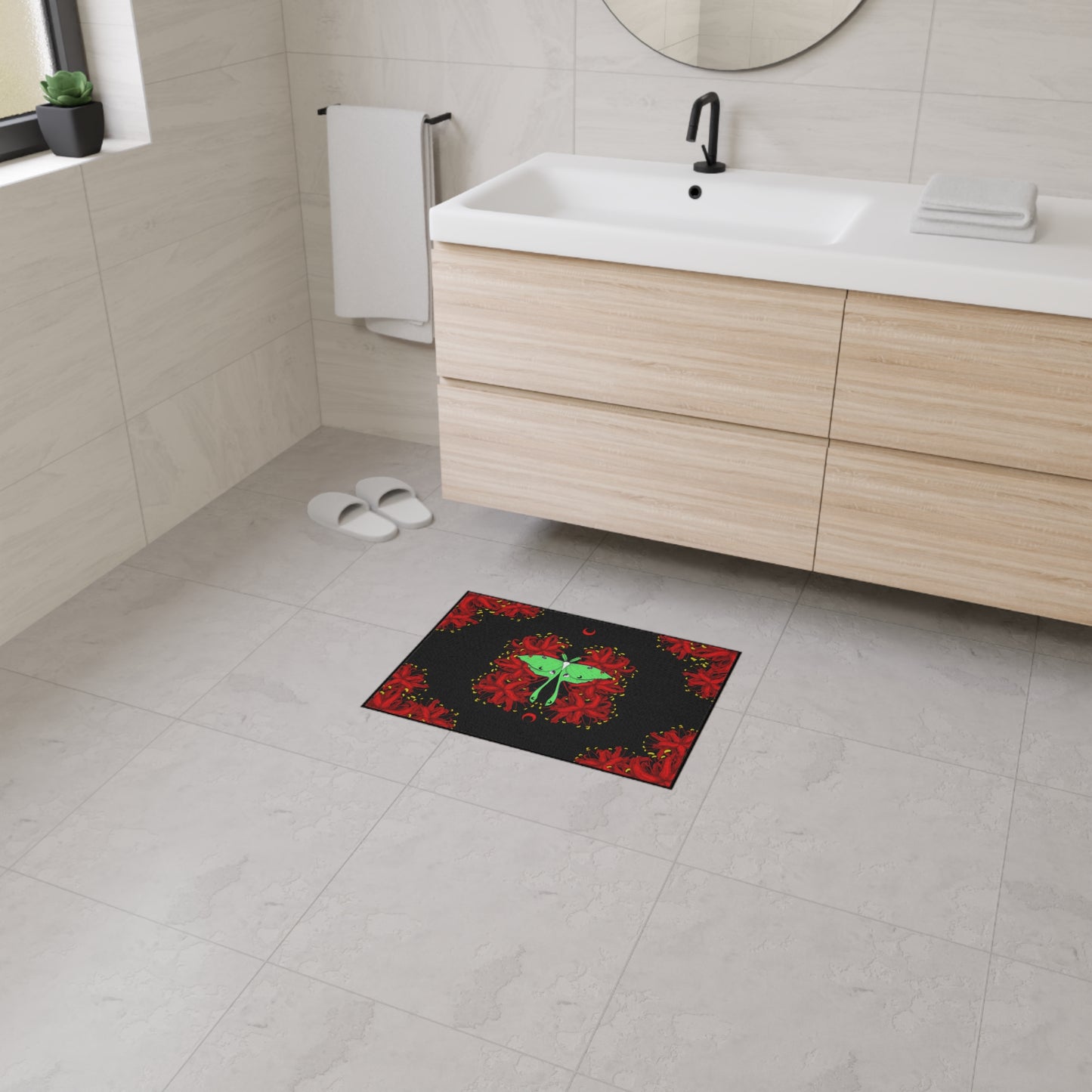 Lunar Moth Floor Mat