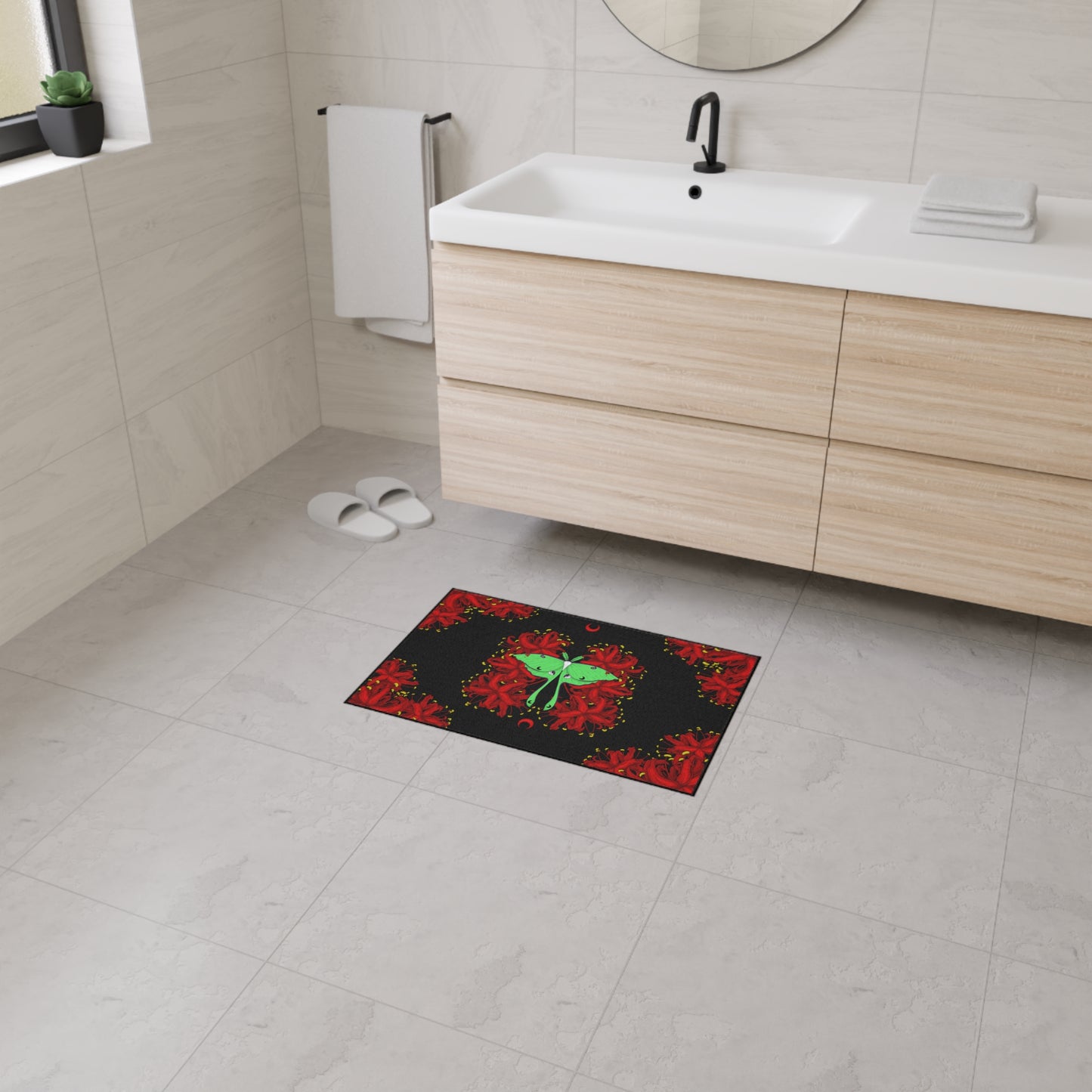 Lunar Moth Floor Mat