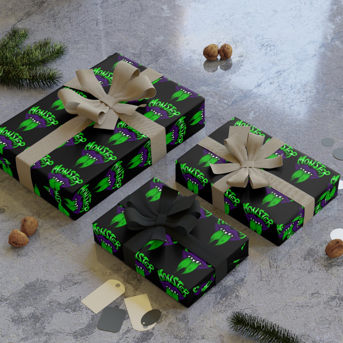 Monster Gift Wrap V 2 - 1 Roll
