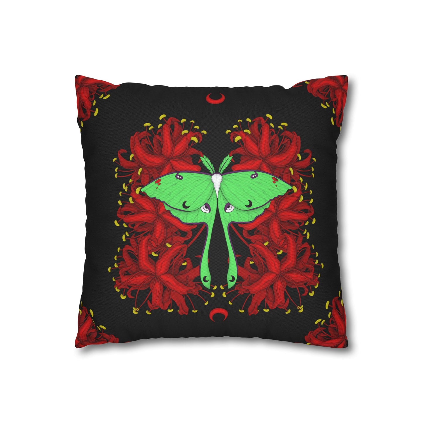 Lunar Moth Square Pillow Case