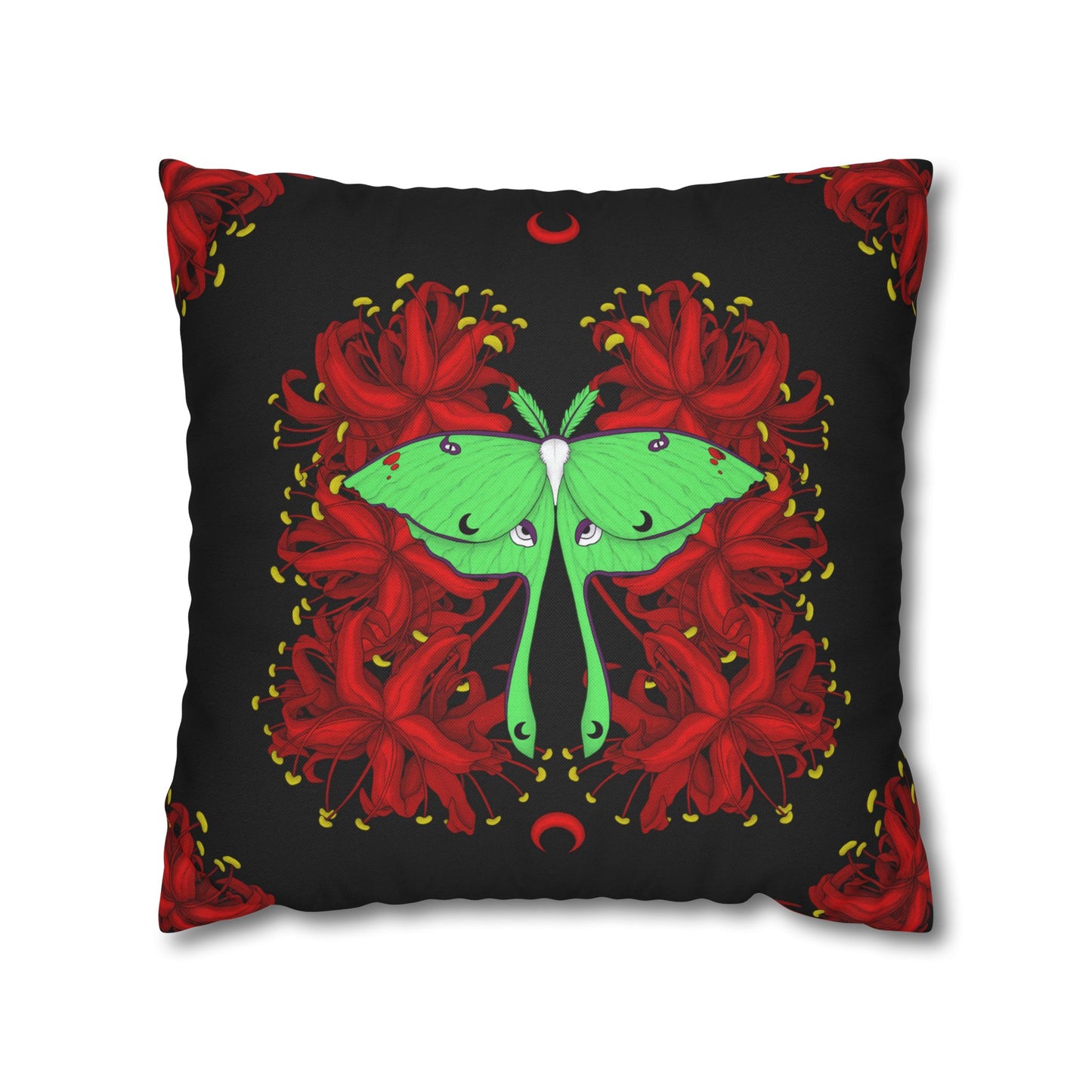 Lunar Moth Square Pillow Case