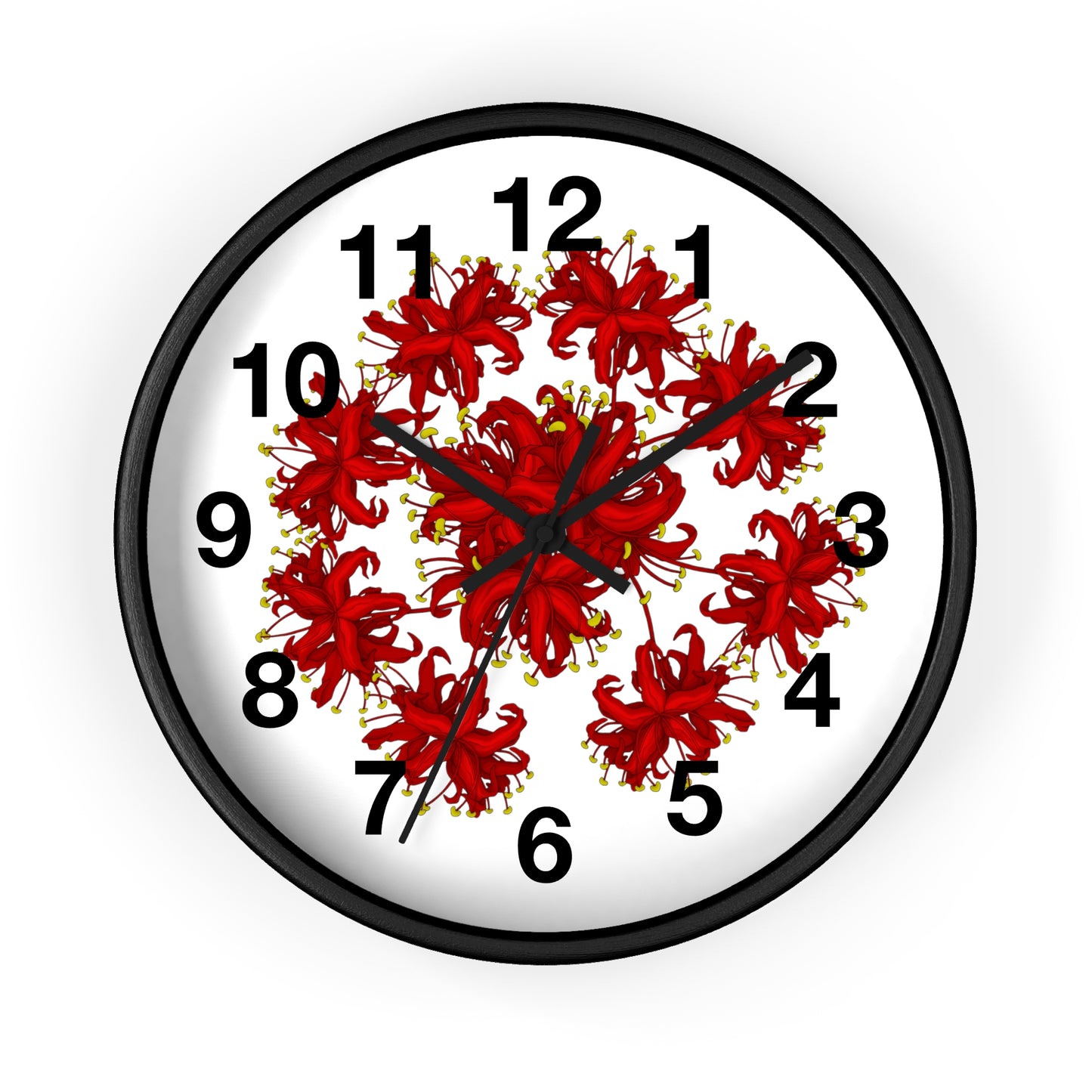 Spider Lily Wall Clock