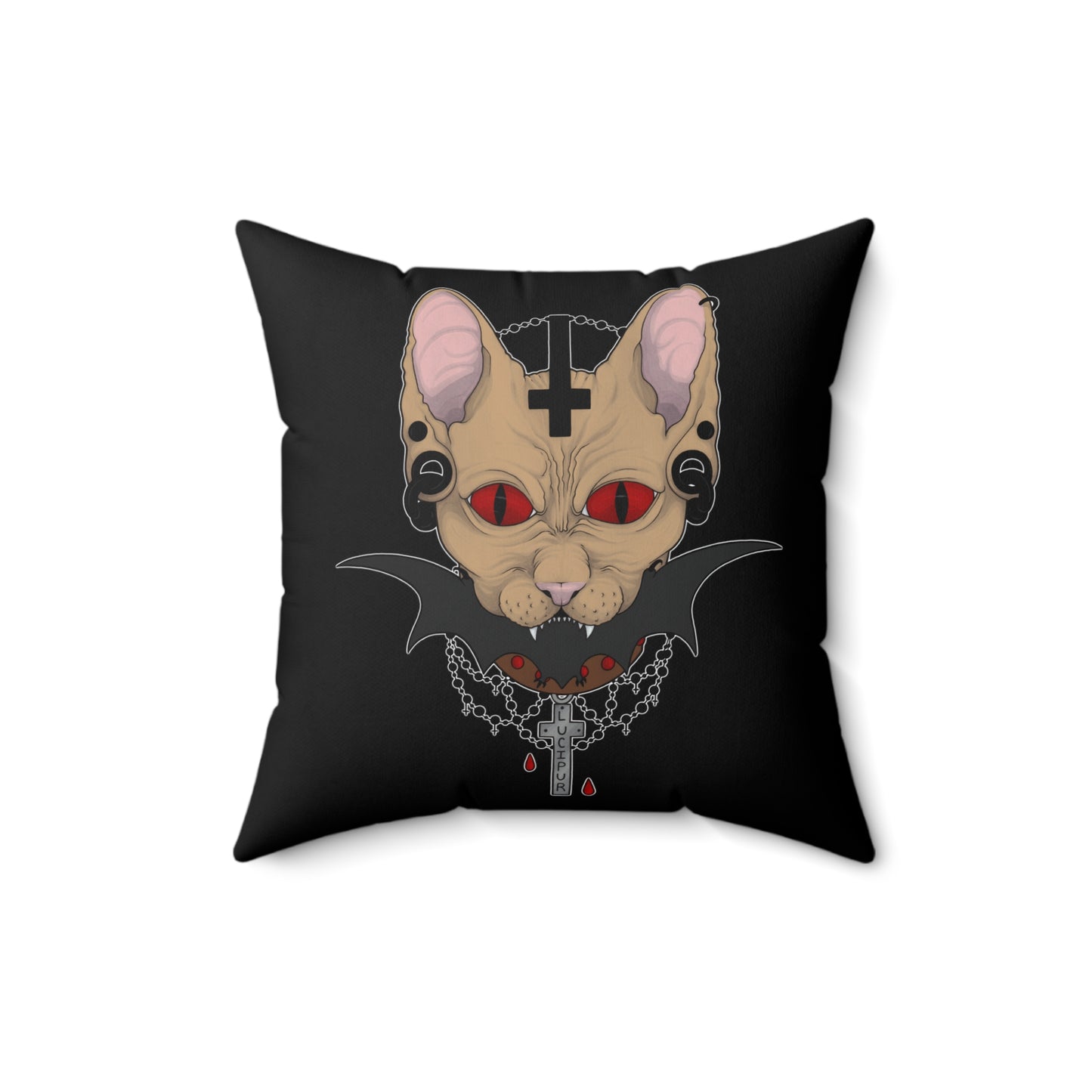 Lucipurr Square Pillow