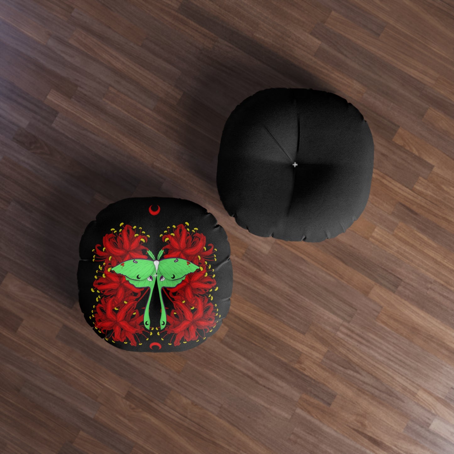 Lunar Moth Tufted Pillow