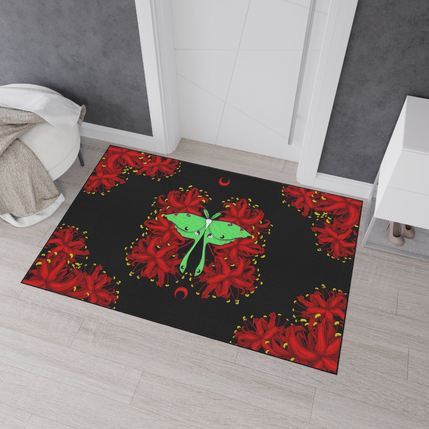 Lunar Moth Floor Mat