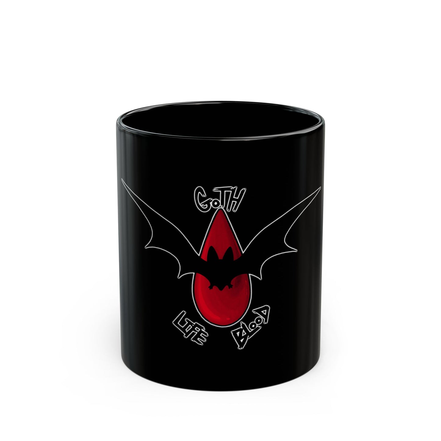 Goth Life Blood 11oz Black Mug