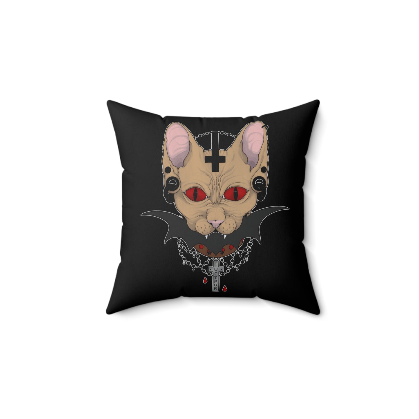 Lucipurr Square Pillow
