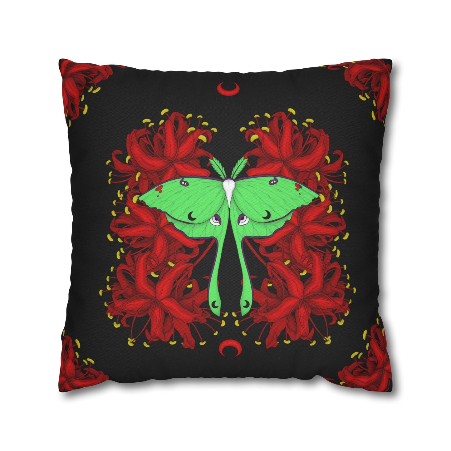 Lunar Moth Square Pillow Case