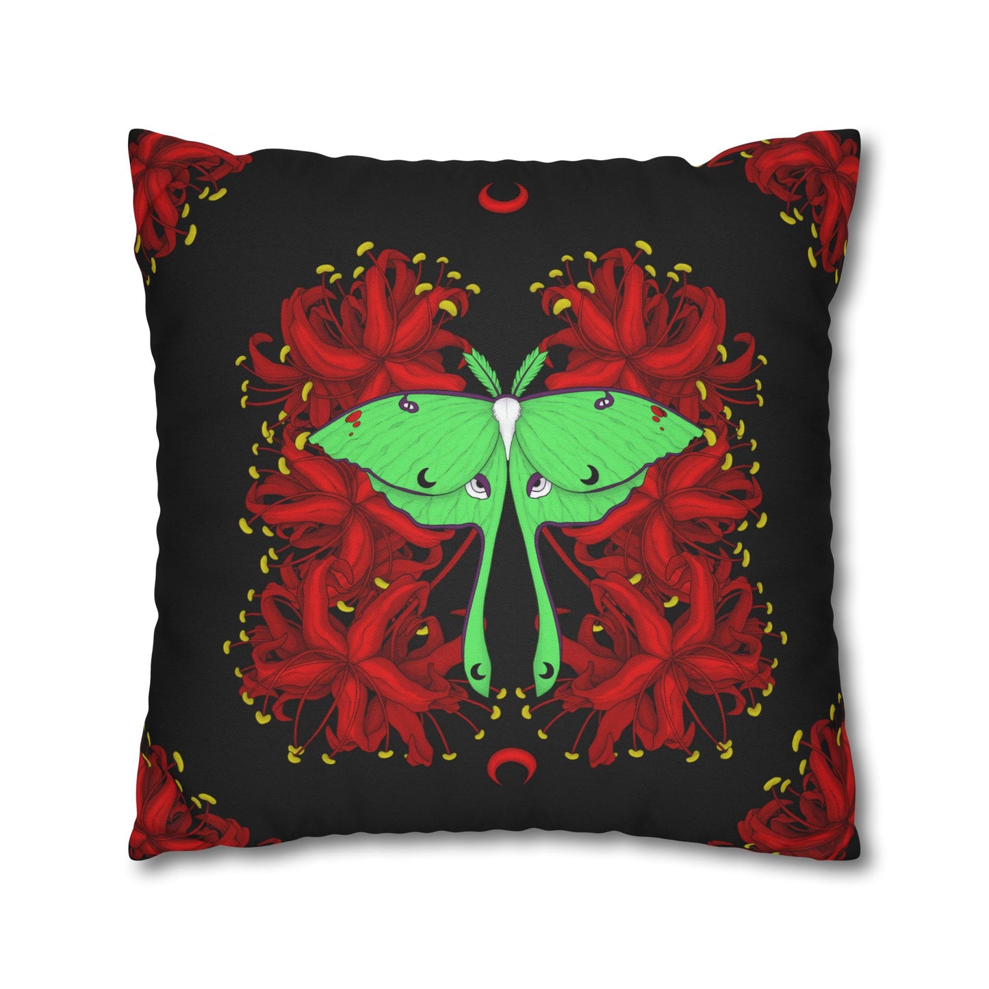 Lunar Moth Square Pillow Case