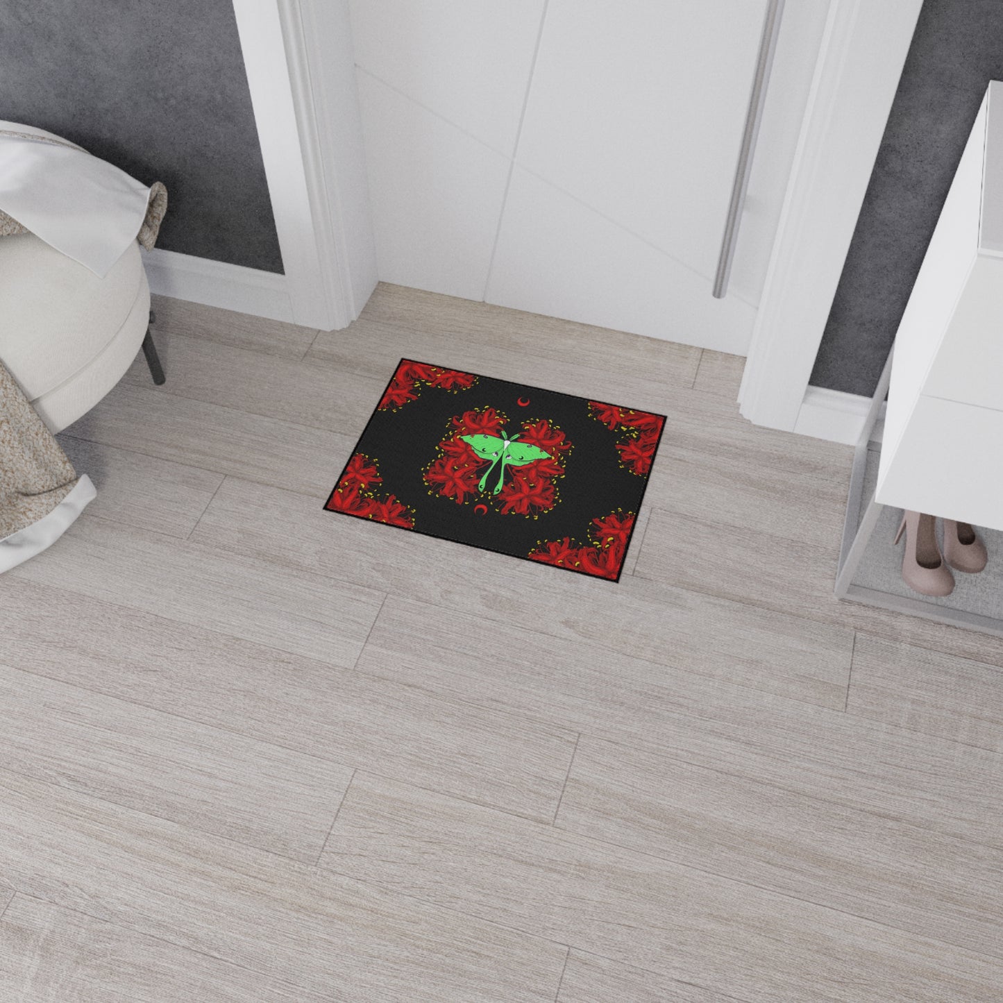 Lunar Moth Floor Mat