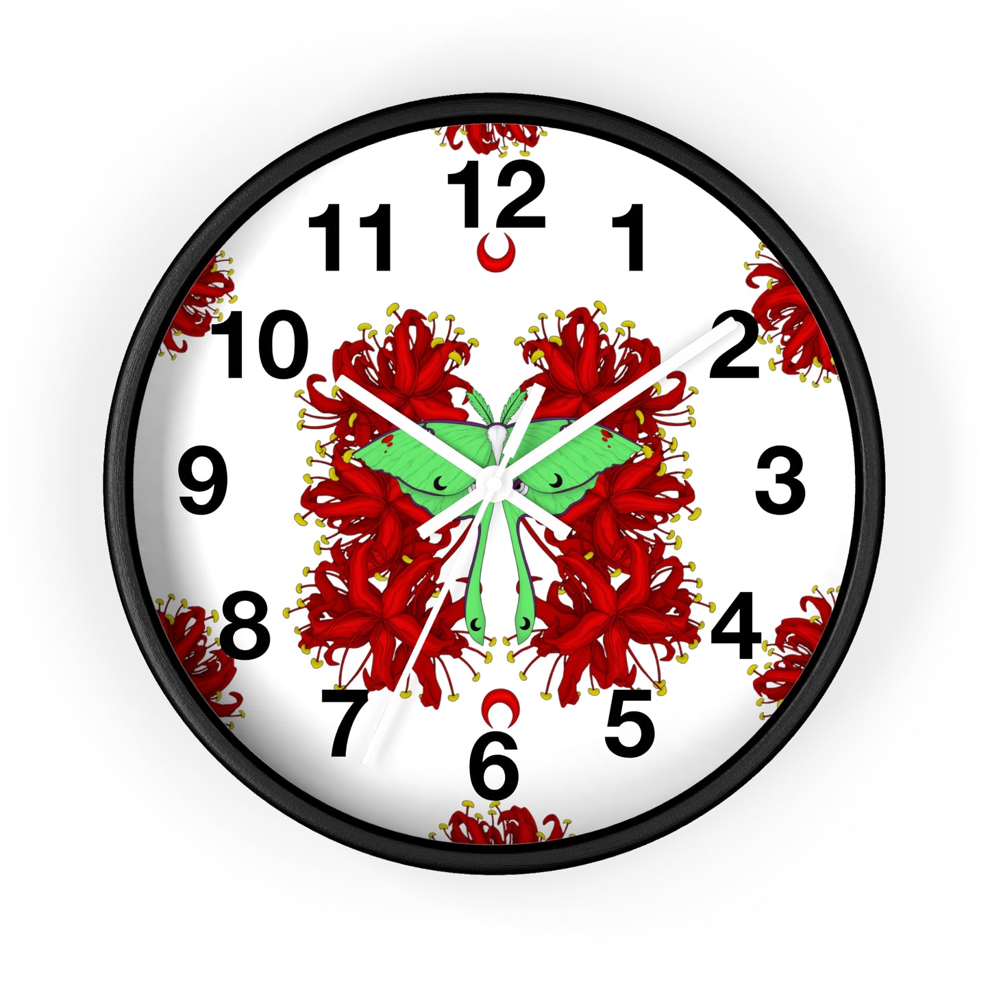 Lunar Moth Wall Clock