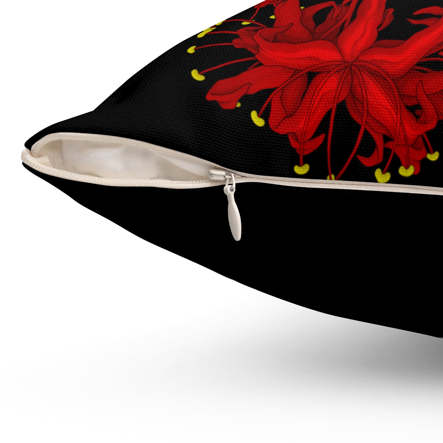 Spider Lily Square Pillow