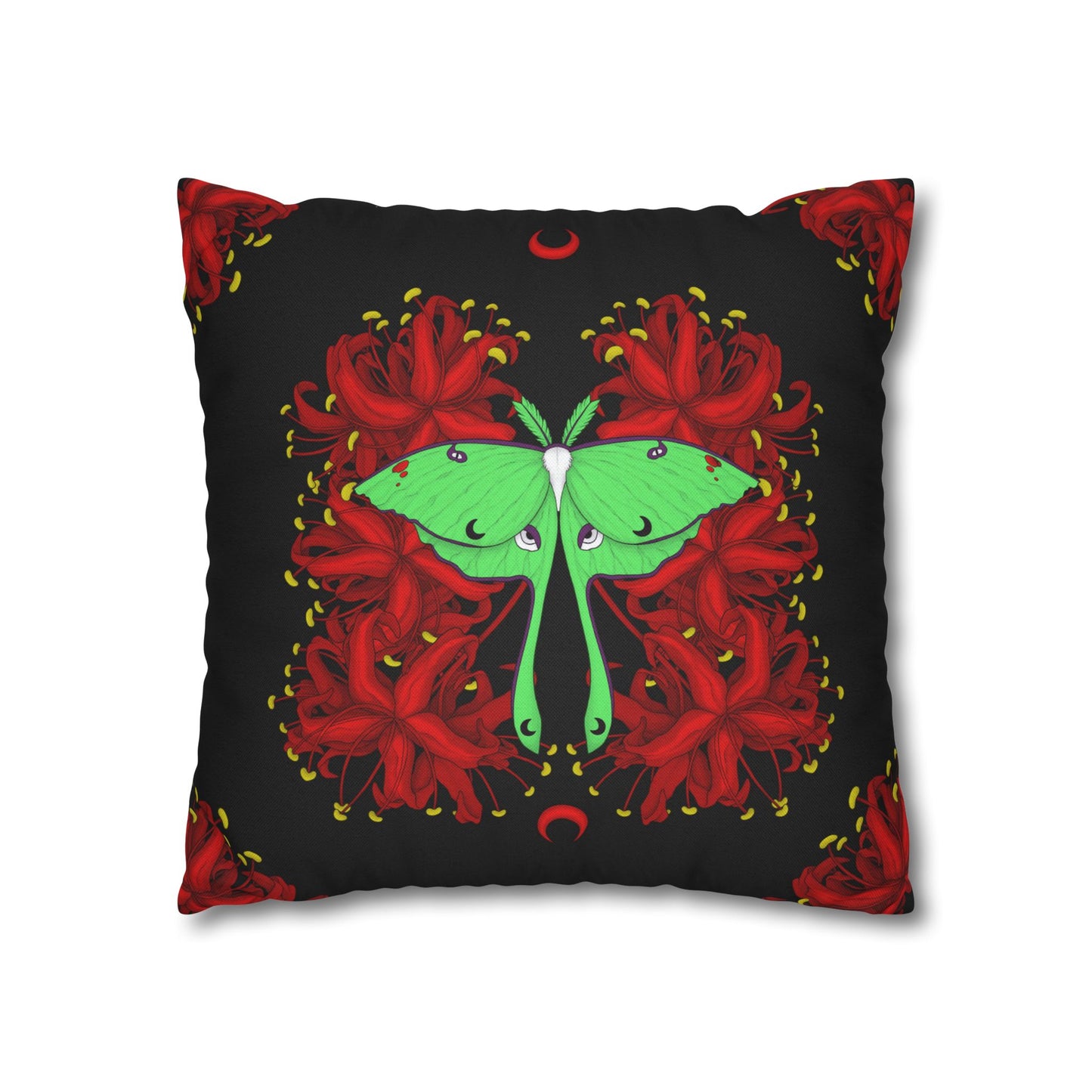 Lunar Moth Square Pillow Case