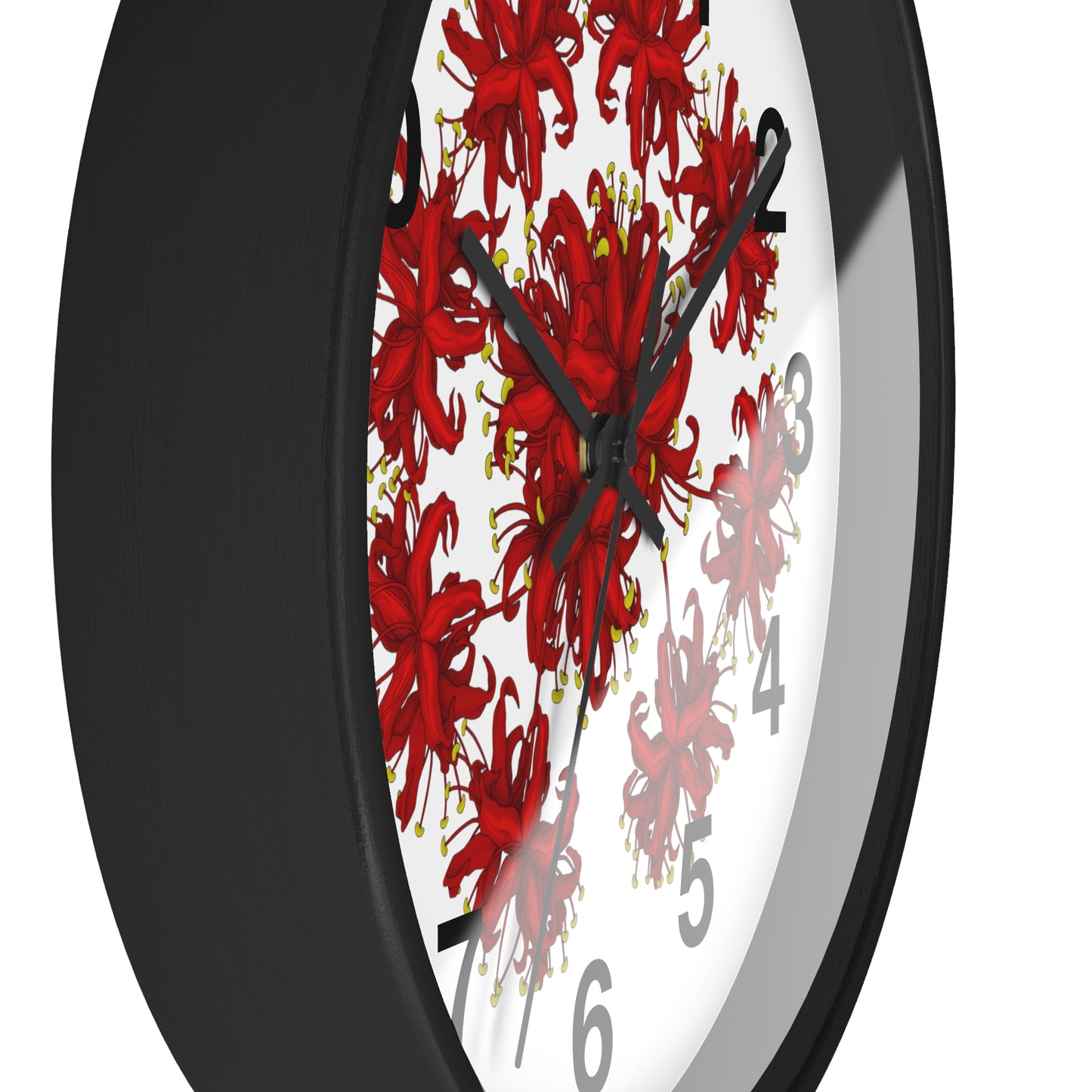 Spider Lily Wall Clock