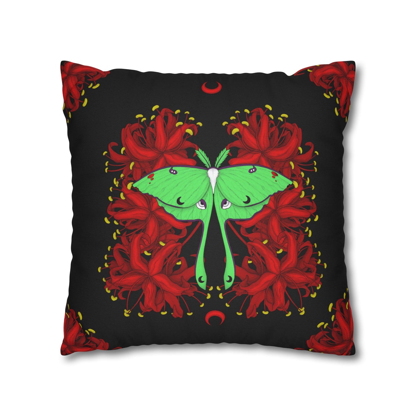 Lunar Moth Square Pillow Case