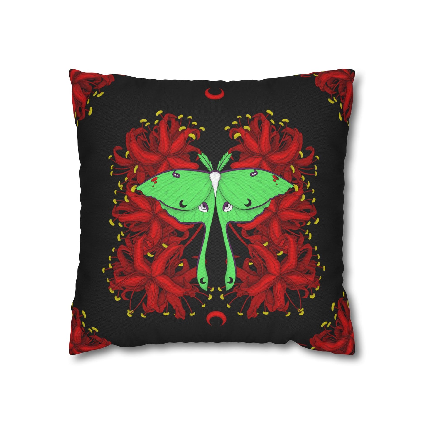 Lunar Moth Square Pillow Case